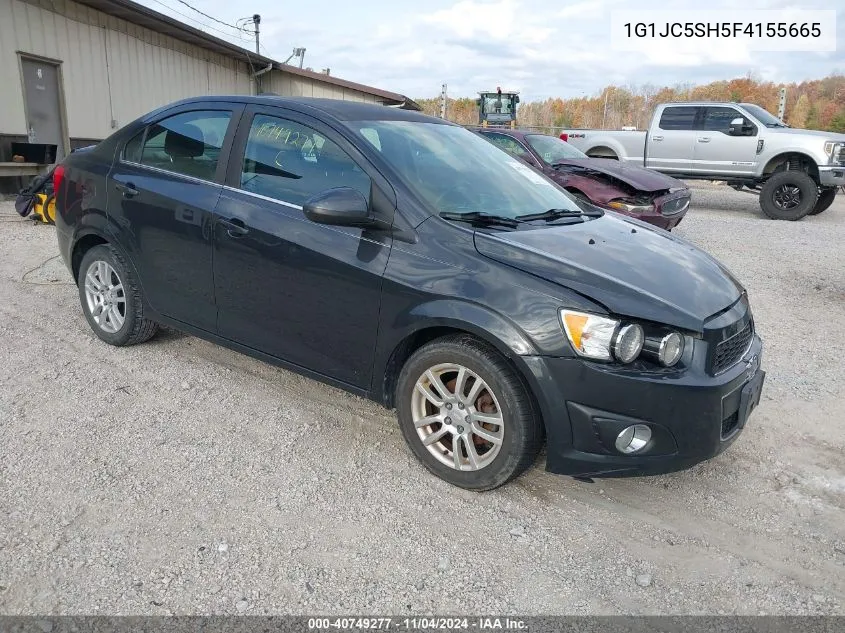 2015 Chevrolet Sonic Lt Auto VIN: 1G1JC5SH5F4155665 Lot: 40749277