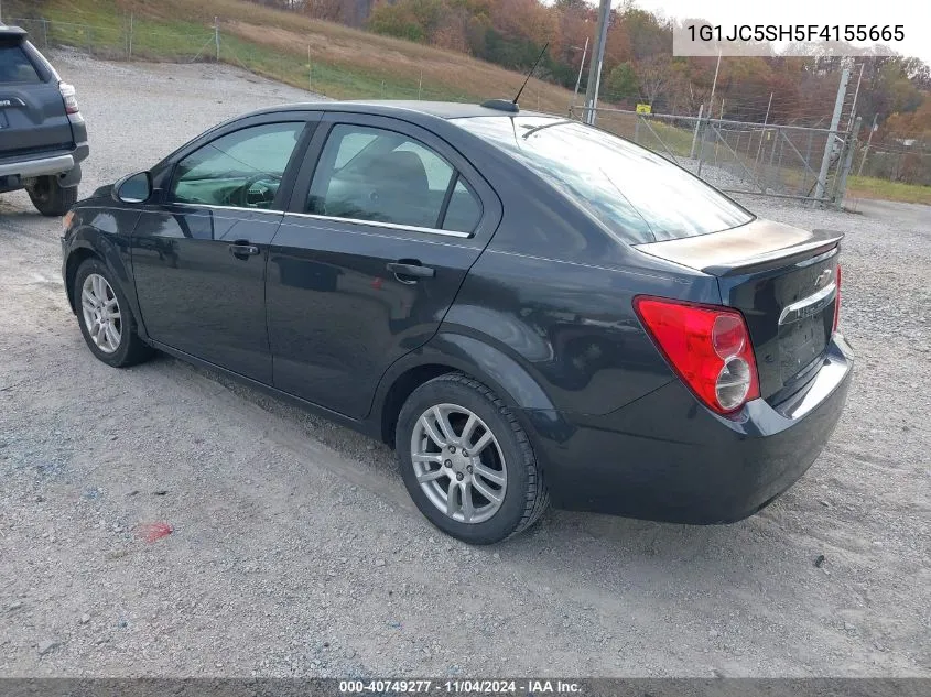 2015 Chevrolet Sonic Lt Auto VIN: 1G1JC5SH5F4155665 Lot: 40749277