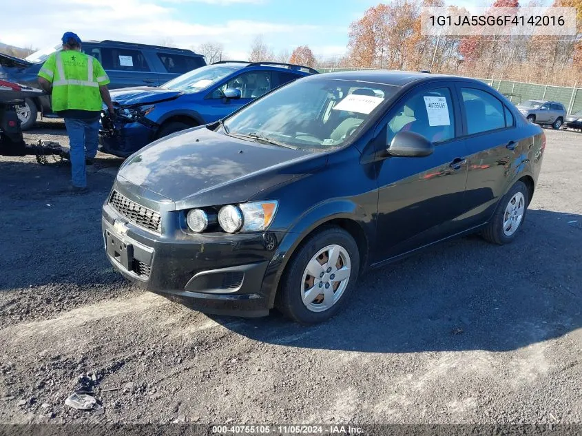 2015 Chevrolet Sonic Ls Auto VIN: 1G1JA5SG6F4142016 Lot: 40755105