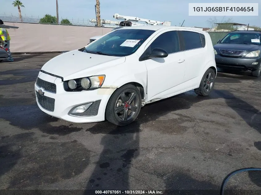 2015 Chevrolet Sonic Rs Auto VIN: 1G1JG6SB1F4104654 Lot: 40757051