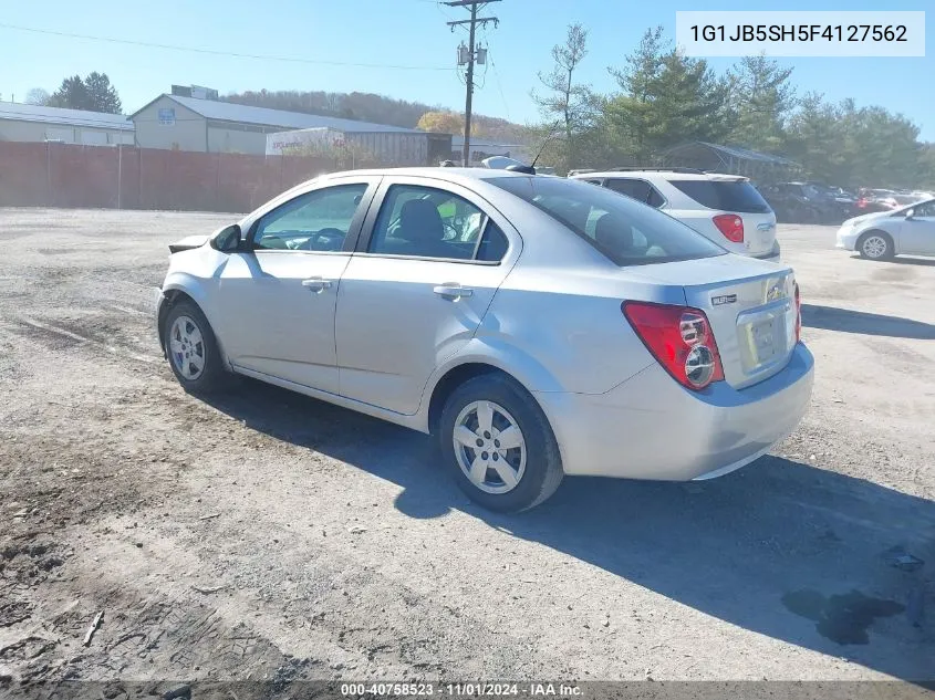 2015 Chevrolet Sonic Ls Manual VIN: 1G1JB5SH5F4127562 Lot: 40758523