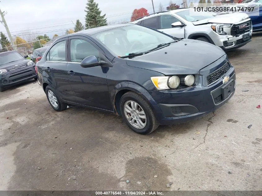 2015 Chevrolet Sonic Lt VIN: 1G1JC5SG8F4174797 Lot: 40776548