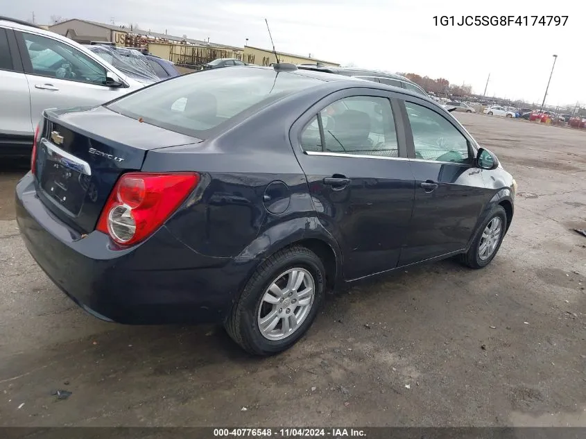 2015 Chevrolet Sonic Lt VIN: 1G1JC5SG8F4174797 Lot: 40776548