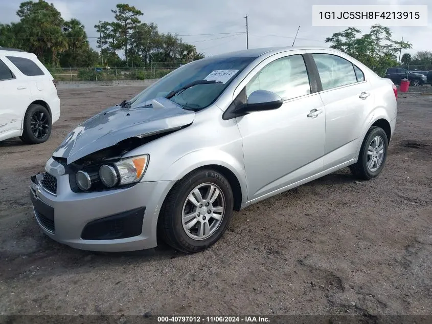 1G1JC5SH8F4213915 2015 Chevrolet Sonic Lt Auto