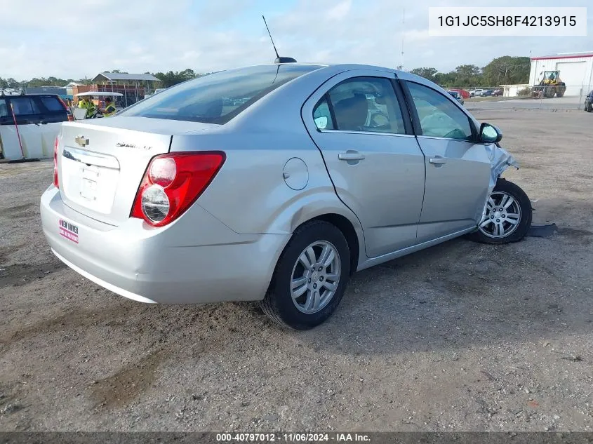 1G1JC5SH8F4213915 2015 Chevrolet Sonic Lt Auto