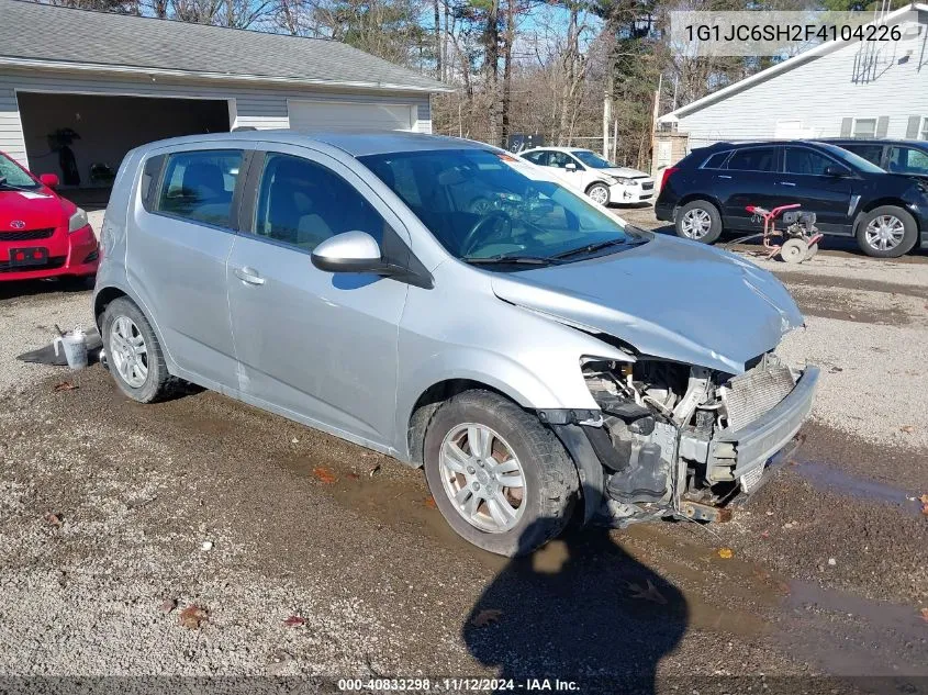 2015 Chevrolet Sonic Lt Auto VIN: 1G1JC6SH2F4104226 Lot: 40833298