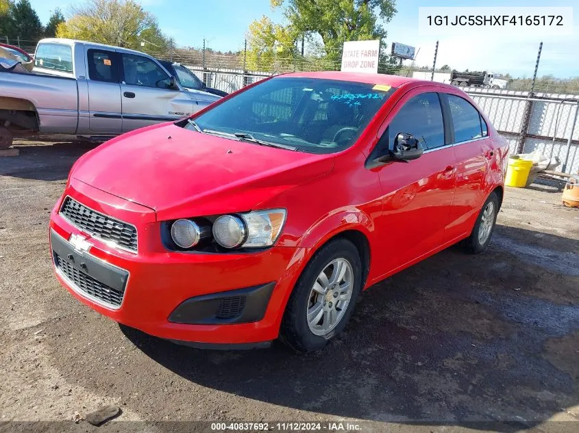 2015 Chevrolet Sonic Lt Auto VIN: 1G1JC5SHXF4165172 Lot: 40837692