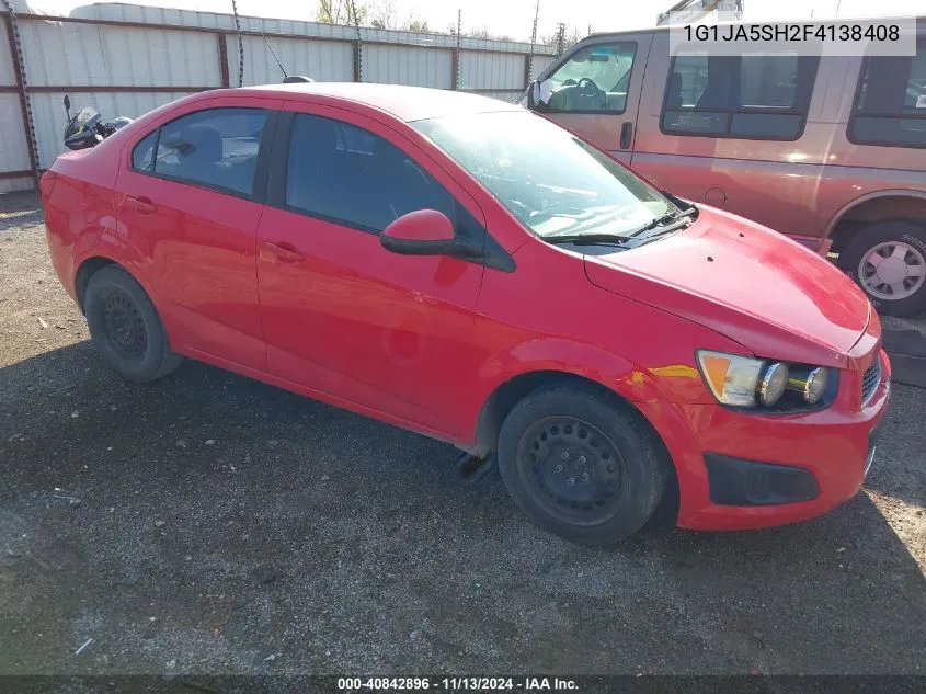 2015 Chevrolet Sonic Ls Auto VIN: 1G1JA5SH2F4138408 Lot: 40842896