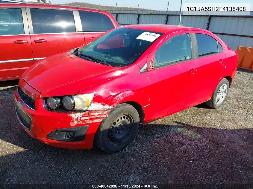 2015 Chevrolet Sonic Ls Auto VIN: 1G1JA5SH2F4138408 Lot: 40842896