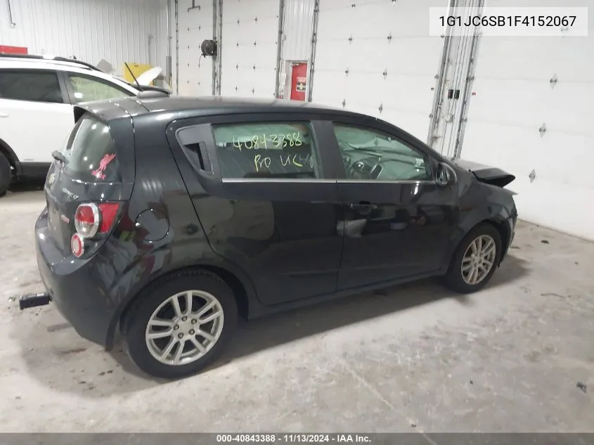 2015 Chevrolet Sonic Lt Auto VIN: 1G1JC6SB1F4152067 Lot: 40843388