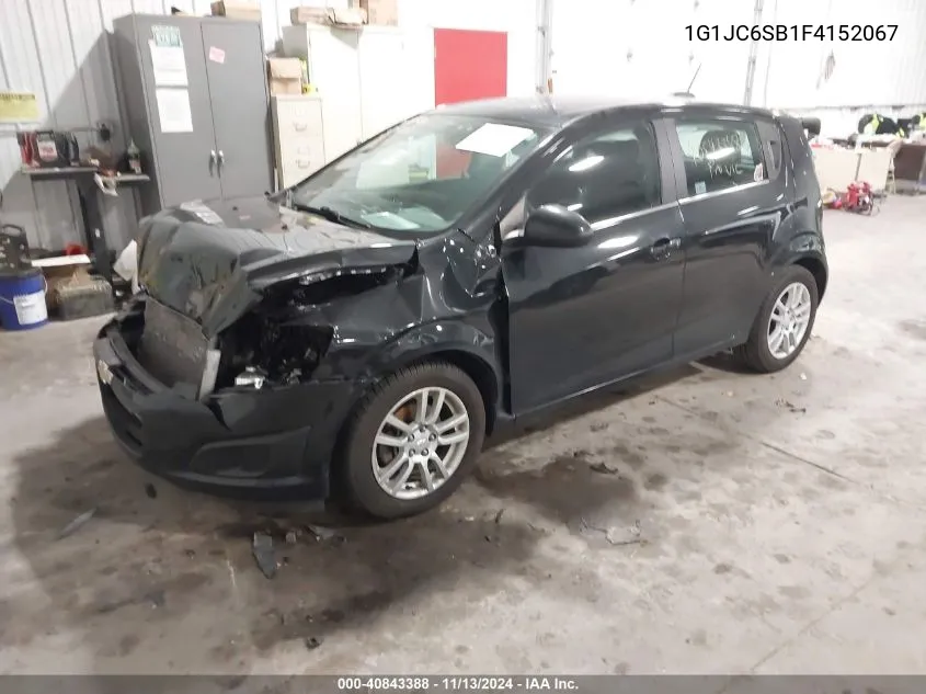 2015 Chevrolet Sonic Lt Auto VIN: 1G1JC6SB1F4152067 Lot: 40843388