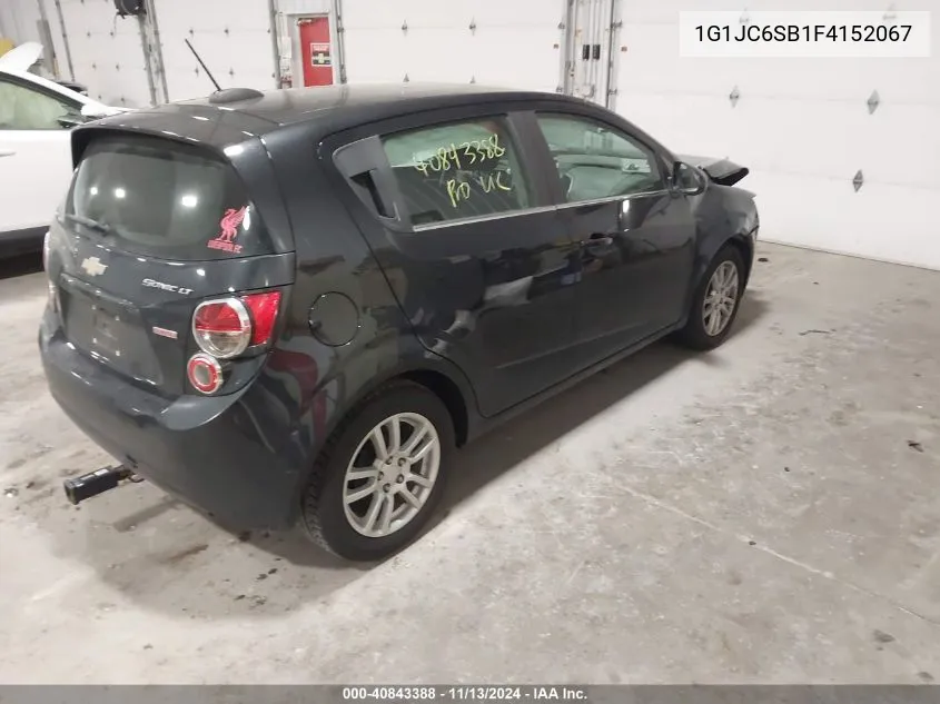 2015 Chevrolet Sonic Lt Auto VIN: 1G1JC6SB1F4152067 Lot: 40843388