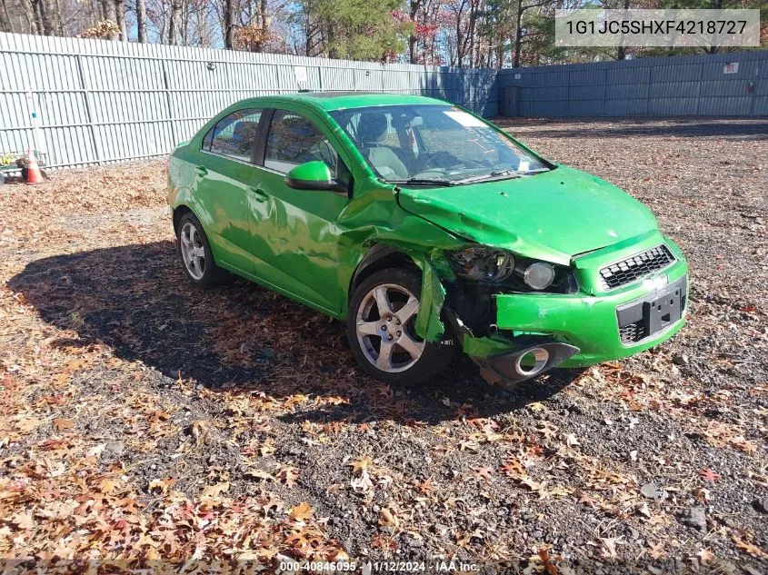 2015 Chevrolet Sonic Lt Auto VIN: 1G1JC5SHXF4218727 Lot: 40846095