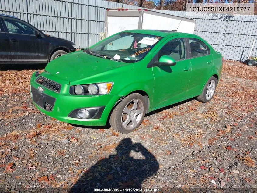 2015 Chevrolet Sonic Lt Auto VIN: 1G1JC5SHXF4218727 Lot: 40846095