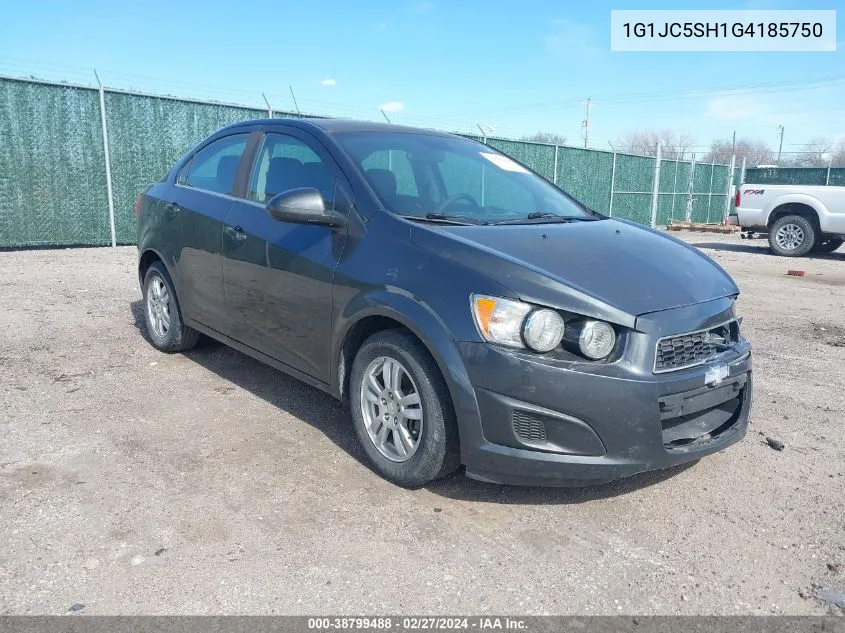 2016 Chevrolet Sonic Lt Auto VIN: 1G1JC5SH1G4185750 Lot: 38799488