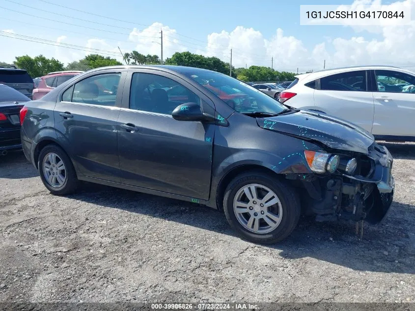 2016 Chevrolet Sonic Lt Auto VIN: 1G1JC5SH1G4170844 Lot: 39906826