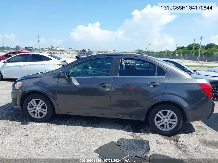 2016 Chevrolet Sonic Lt Auto VIN: 1G1JC5SH1G4170844 Lot: 39906826