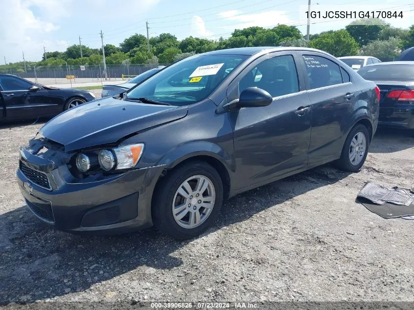 2016 Chevrolet Sonic Lt Auto VIN: 1G1JC5SH1G4170844 Lot: 39906826