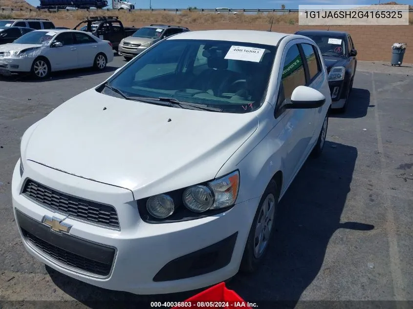 2016 Chevrolet Sonic Ls Auto VIN: 1G1JA6SH2G4165325 Lot: 40036803