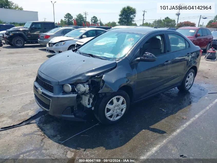 2016 Chevrolet Sonic Ls Auto VIN: 1G1JA5SH6G4142964 Lot: 40047169