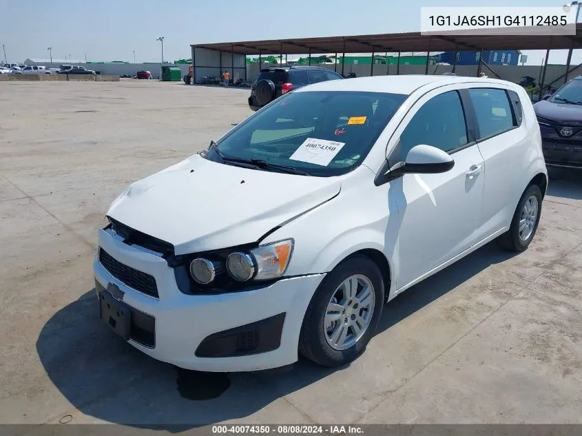 1G1JA6SH1G4112485 2016 Chevrolet Sonic Ls Auto