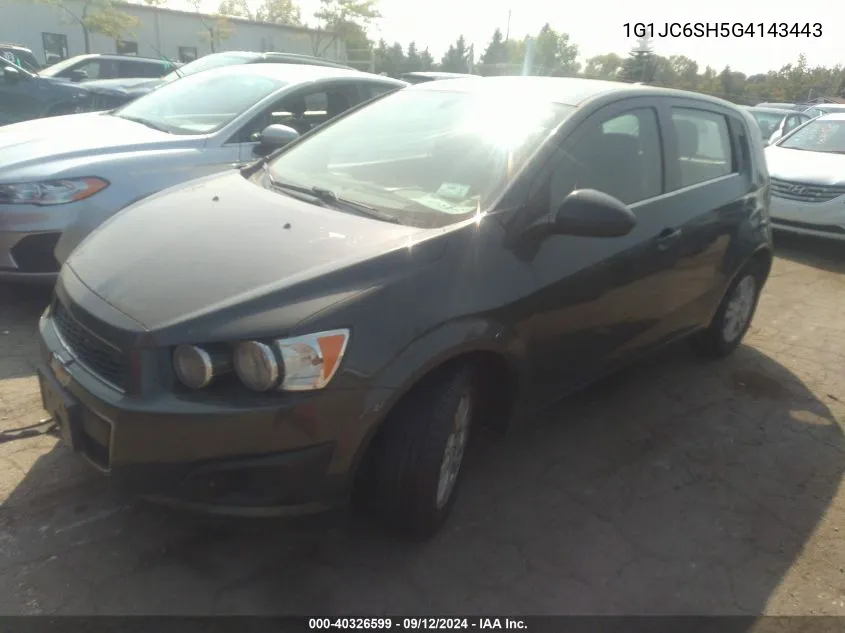 2016 Chevrolet Sonic Lt Auto VIN: 1G1JC6SH5G4143443 Lot: 40326599