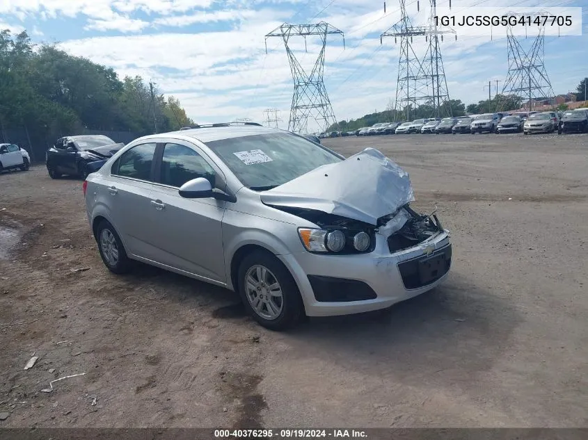 1G1JC5SG5G4147705 2016 Chevrolet Sonic Lt Auto