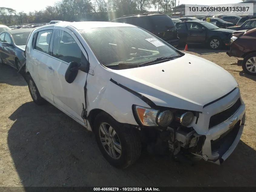 1G1JC6SH3G4135387 2016 Chevrolet Sonic Lt Auto