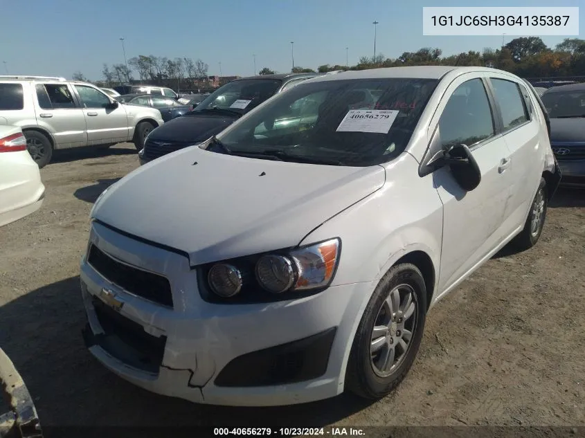 1G1JC6SH3G4135387 2016 Chevrolet Sonic Lt Auto