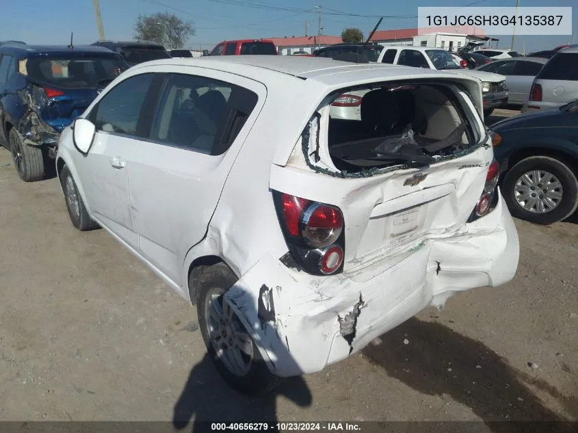 1G1JC6SH3G4135387 2016 Chevrolet Sonic Lt Auto