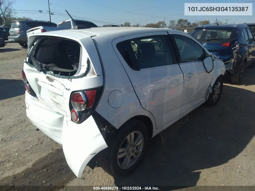 1G1JC6SH3G4135387 2016 Chevrolet Sonic Lt Auto