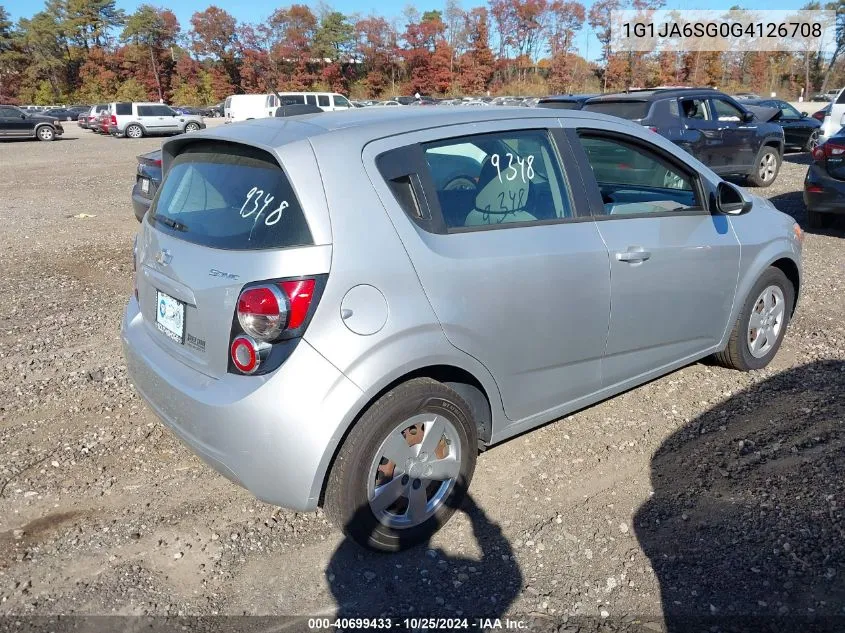 1G1JA6SG0G4126708 2016 Chevrolet Sonic Ls Auto