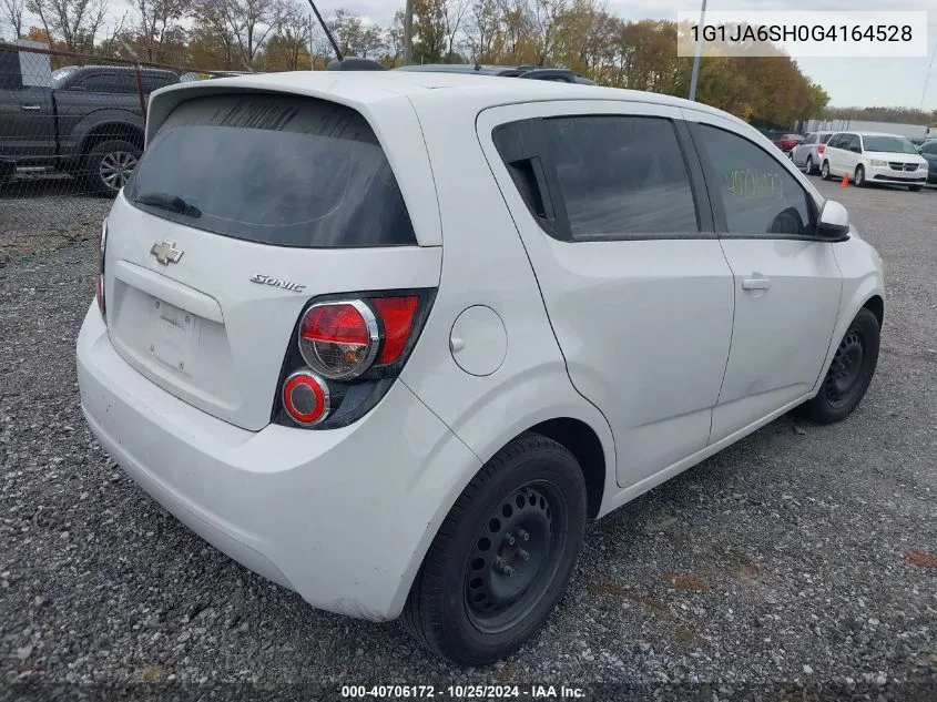 2016 Chevrolet Sonic Ls Auto VIN: 1G1JA6SH0G4164528 Lot: 40706172