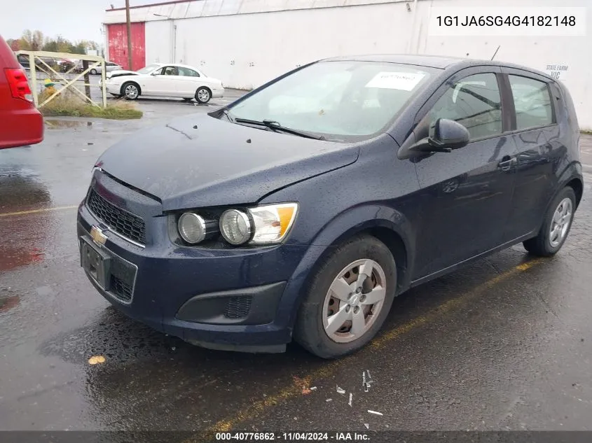 2016 Chevrolet Sonic Ls Auto VIN: 1G1JA6SG4G4182148 Lot: 40776862