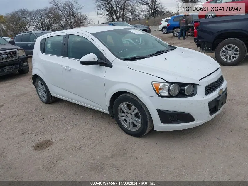 2016 Chevrolet Sonic Lt Auto VIN: 1G1JC6SHXG4178947 Lot: 40797456