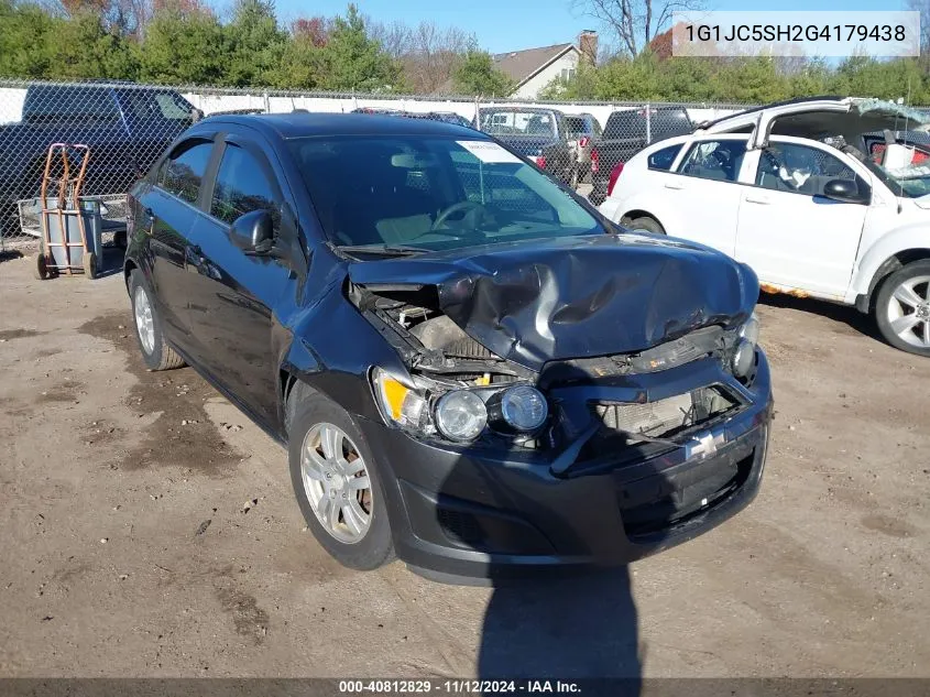 2016 Chevrolet Sonic Lt Auto VIN: 1G1JC5SH2G4179438 Lot: 40812829