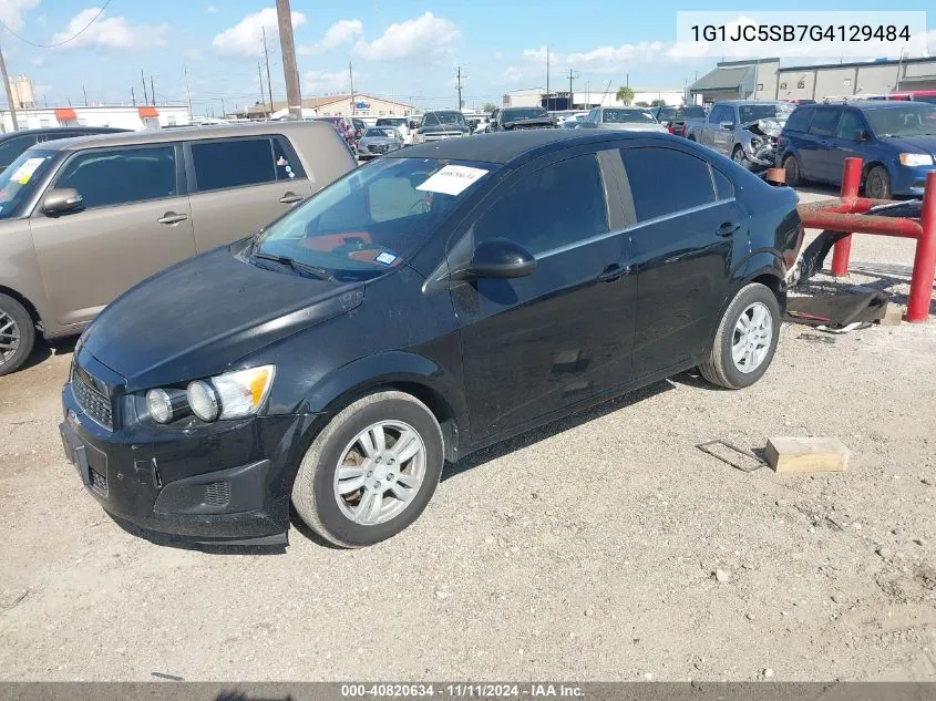 2016 Chevrolet Sonic Lt Auto VIN: 1G1JC5SB7G4129484 Lot: 40820634