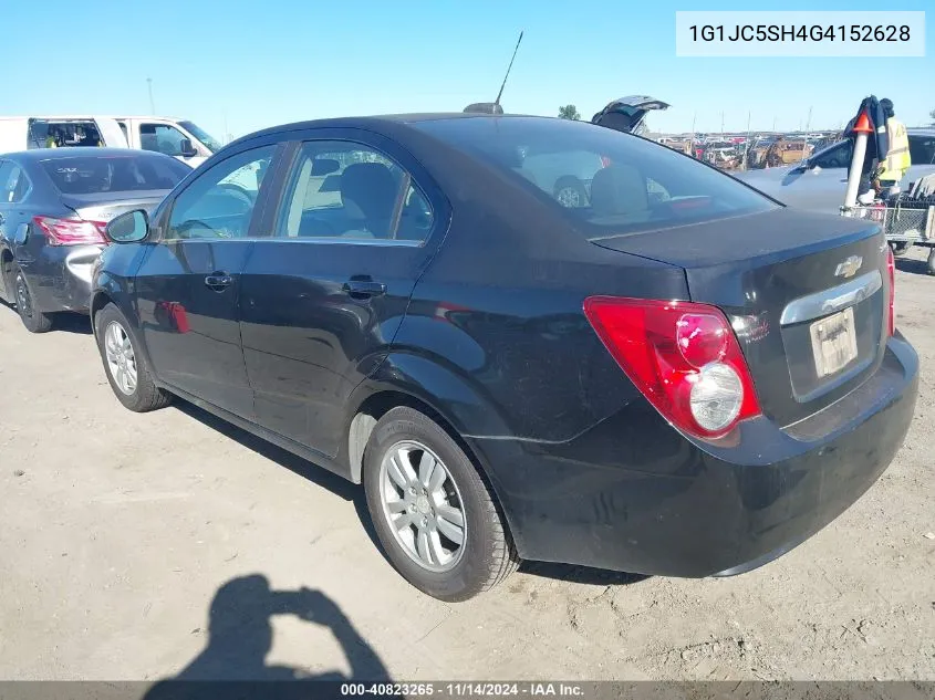 2016 Chevrolet Sonic Lt Auto VIN: 1G1JC5SH4G4152628 Lot: 40823265