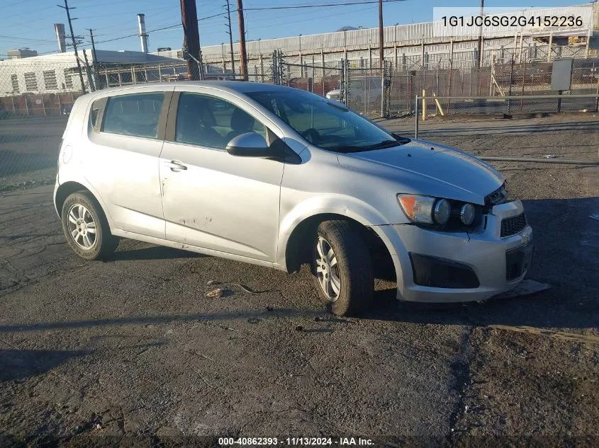 2016 Chevrolet Sonic Lt Auto VIN: 1G1JC6SG2G4152236 Lot: 40862393