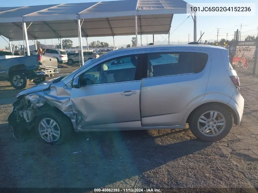 2016 Chevrolet Sonic Lt Auto VIN: 1G1JC6SG2G4152236 Lot: 40862393