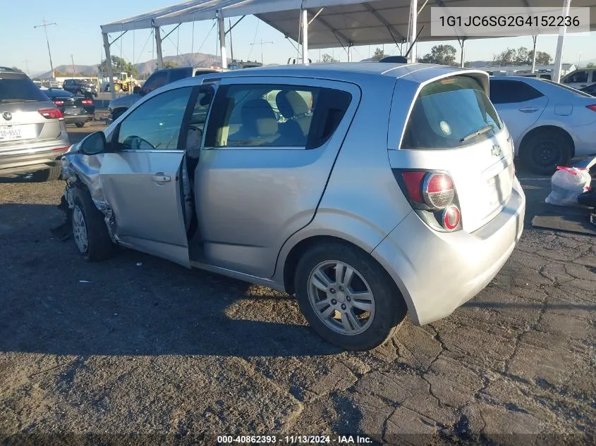 2016 Chevrolet Sonic Lt Auto VIN: 1G1JC6SG2G4152236 Lot: 40862393