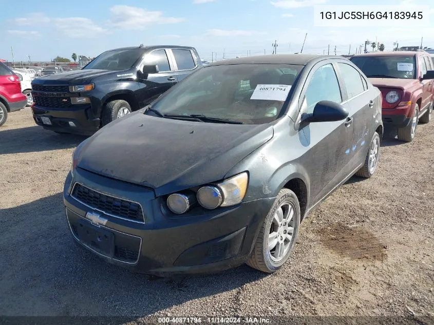 2016 Chevrolet Sonic Lt Auto VIN: 1G1JC5SH6G4183945 Lot: 40871794