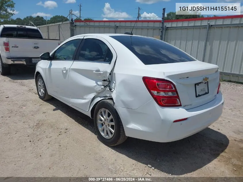 1G1JD5SH1H4155145 2017 Chevrolet Sonic Lt Auto