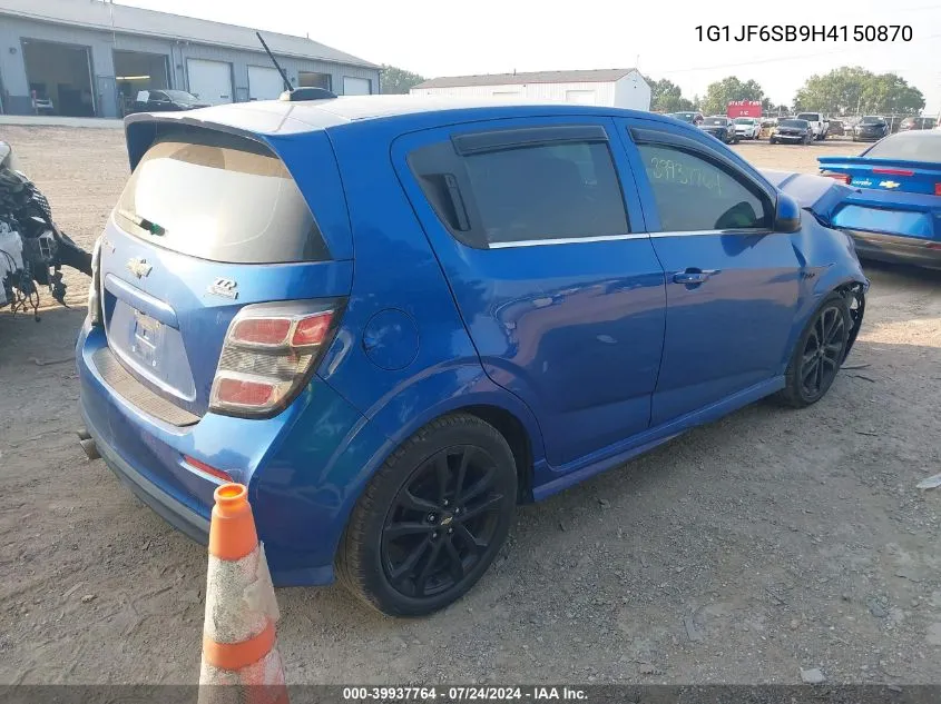 1G1JF6SB9H4150870 2017 Chevrolet Sonic Premier Auto