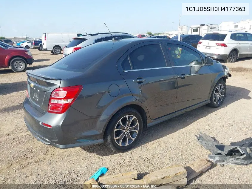 1G1JD5SH0H4177363 2017 Chevrolet Sonic Lt Auto