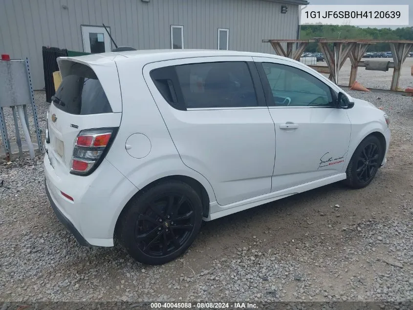 1G1JF6SB0H4120639 2017 Chevrolet Sonic Premier Auto