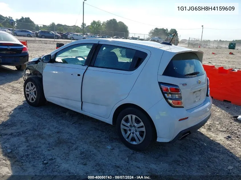 2017 Chevrolet Sonic Lt Auto VIN: 1G1JG6SH8H4159609 Lot: 40050743