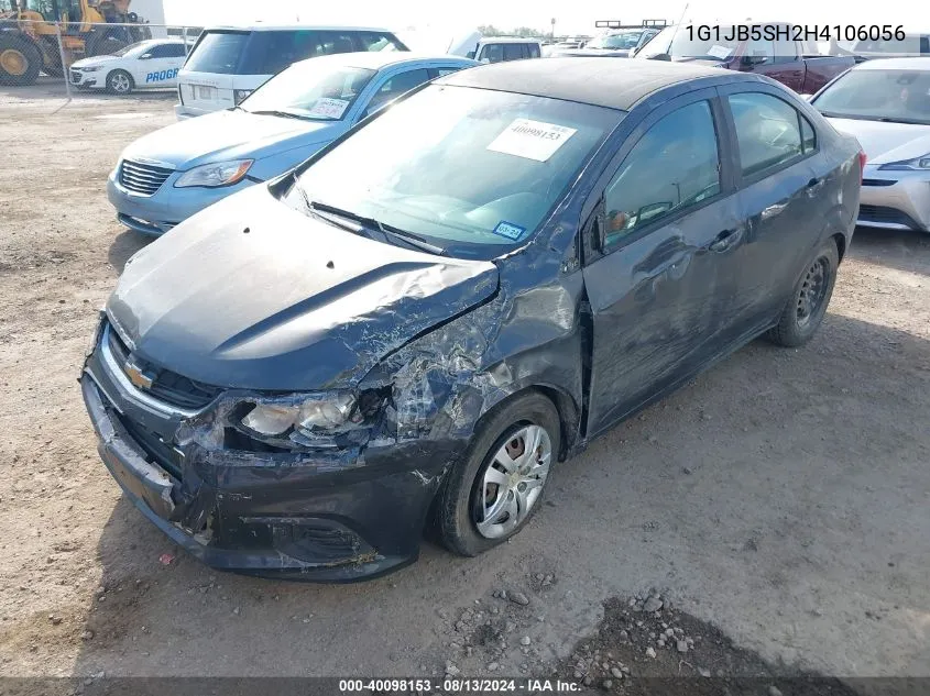 2017 Chevrolet Sonic Ls Auto VIN: 1G1JB5SH2H4106056 Lot: 40098153