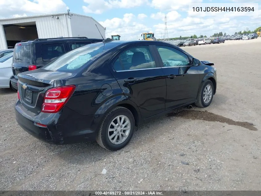 2017 Chevrolet Sonic Lt Auto VIN: 1G1JD5SH4H4163594 Lot: 40169272