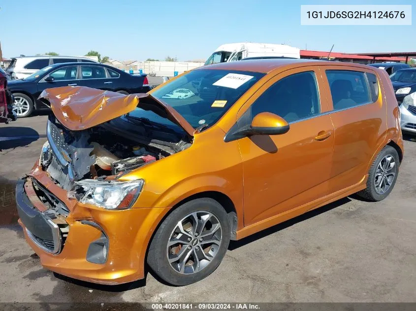 2017 Chevrolet Sonic Lt Auto VIN: 1G1JD6SG2H4124676 Lot: 40201841